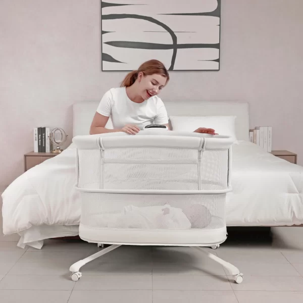 5 in 1 Smart Baby Bassinets Bed, Baby Rocking Crib - 图片 5